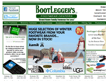 Tablet Screenshot of bootleggersfootwear.com